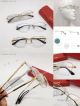 Faux Cartier Santos de Eyeglasses ct0348o Gold Half frame (8)_th.jpg